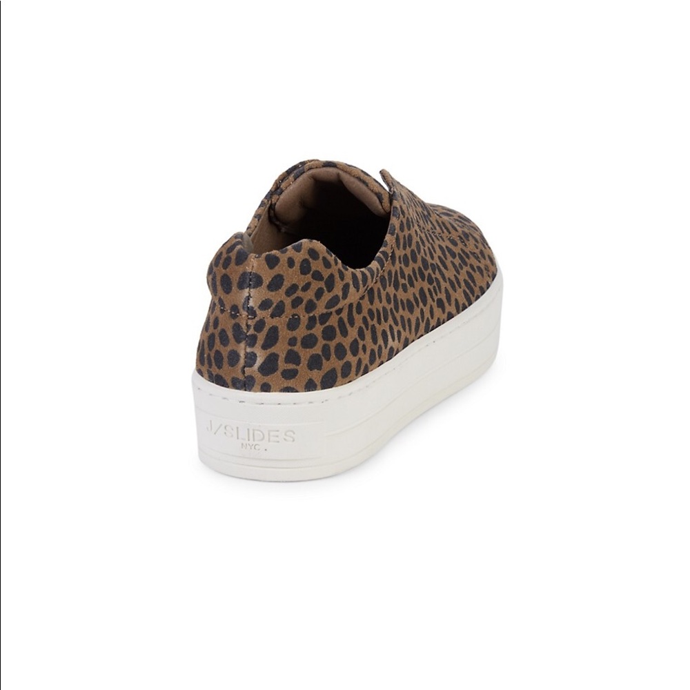 J/Slides Cheetah-Print Suede Sneakers - Picture 2 of 5